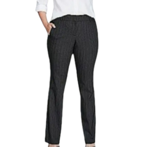 Lane Bryant The LENA Pin Striped Wide Leg Comfy Dress Pants Plus Size 28 - Picture 1 of 8
